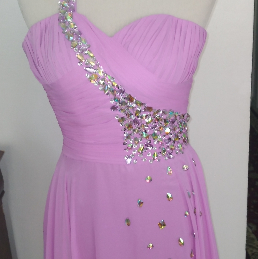 Maxi wedding dressone shoulder size s - Picture 2 of 14